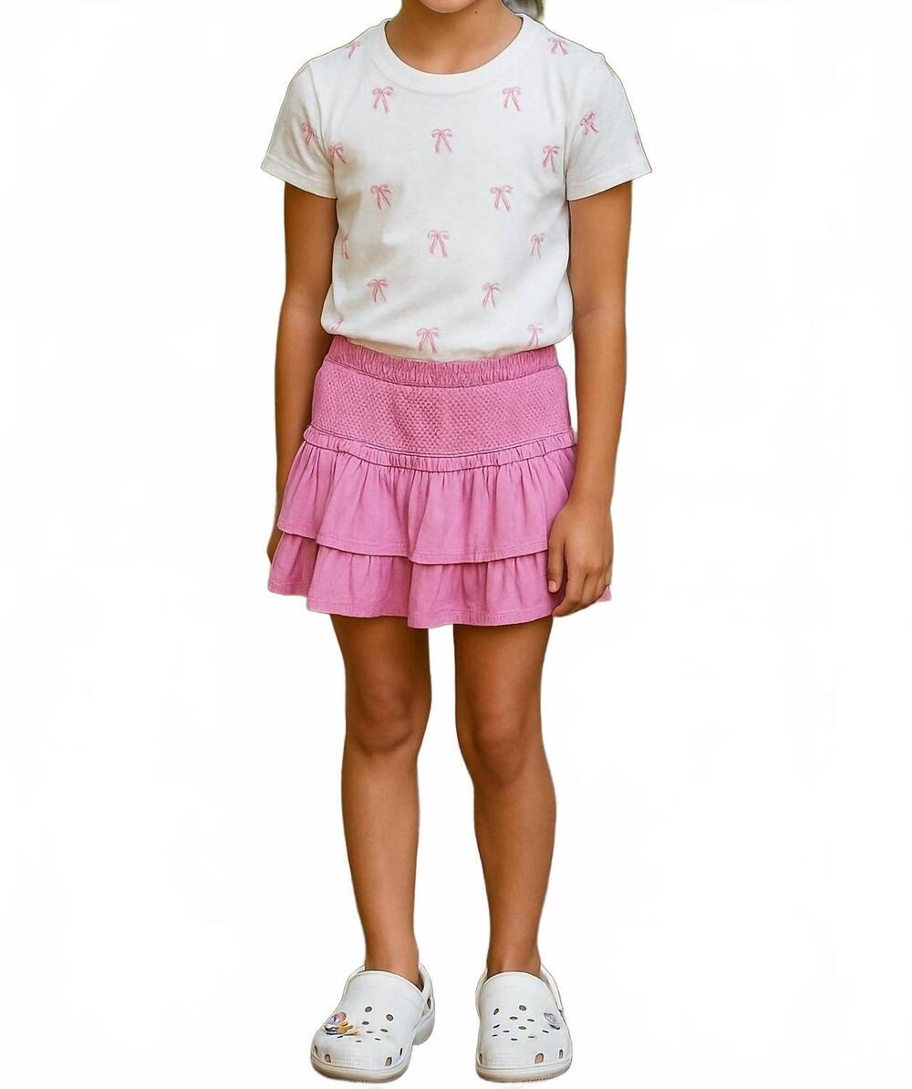 NEW KATIE J NYC girl's dominique skort in pink